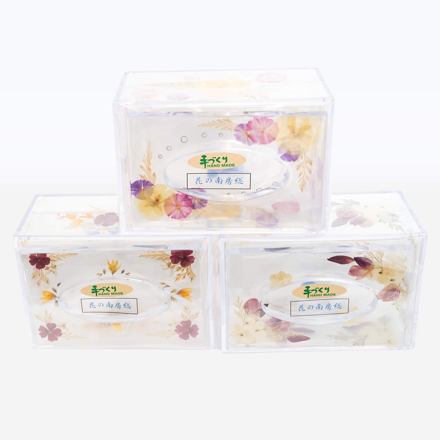 押し花 ティッシュケース 小